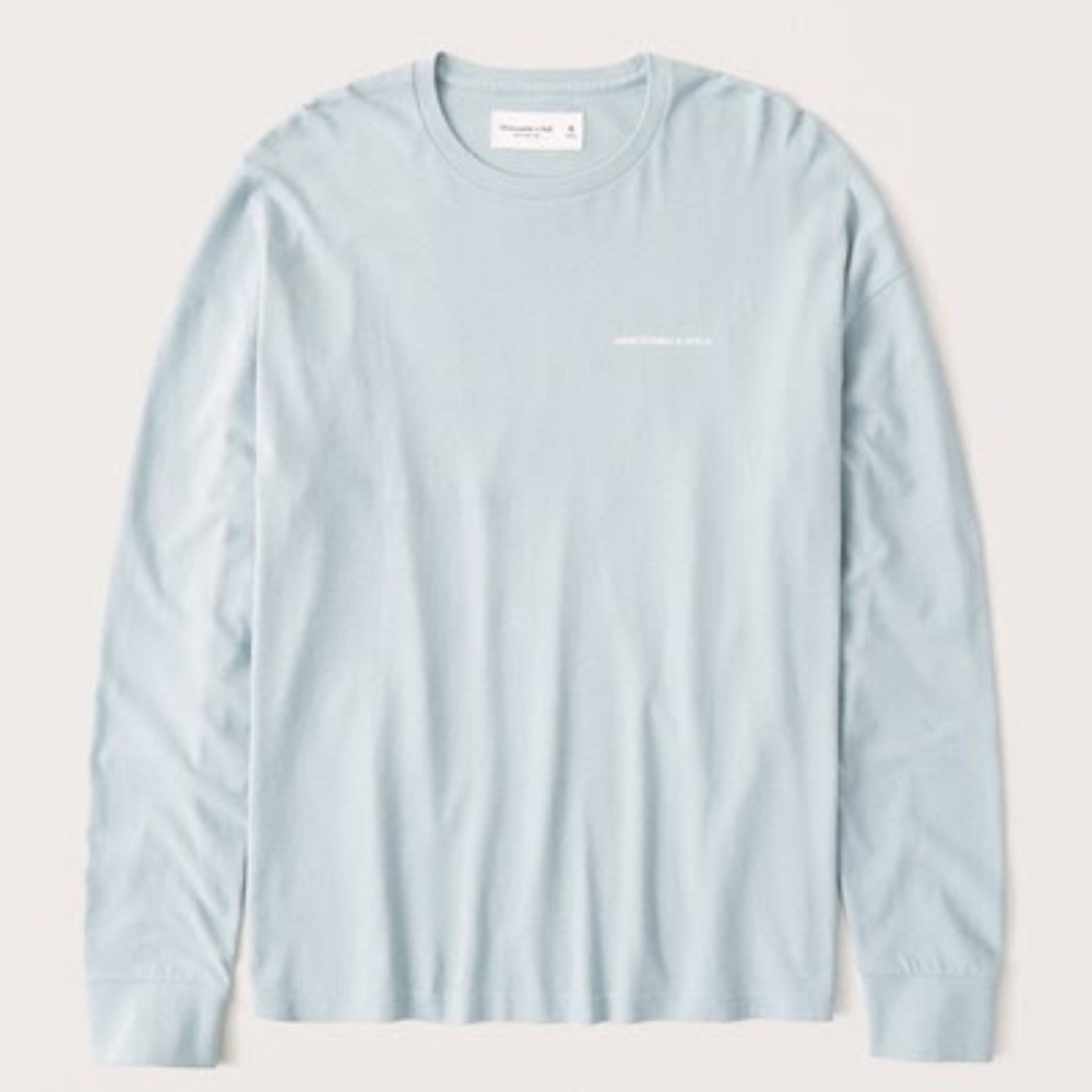 Abercrombie & Fitch Men's Long-Sleeve Logo Tee